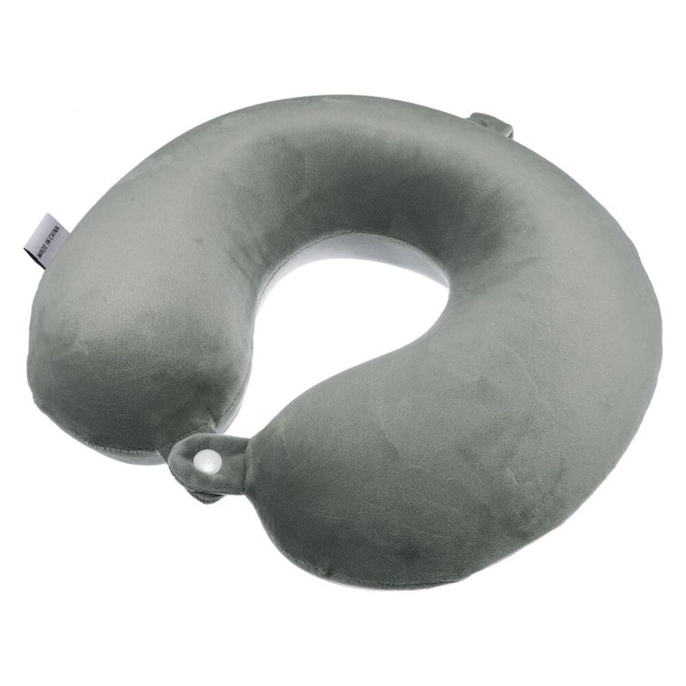 U Shaped Memory Foam Home Travel Office Neck Pillow Cushion Gray